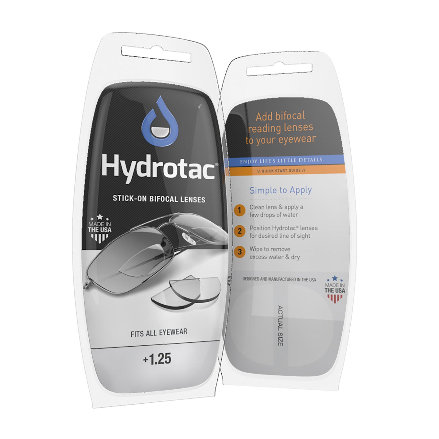 Hydrotac Stick-On Bifocal Lenses