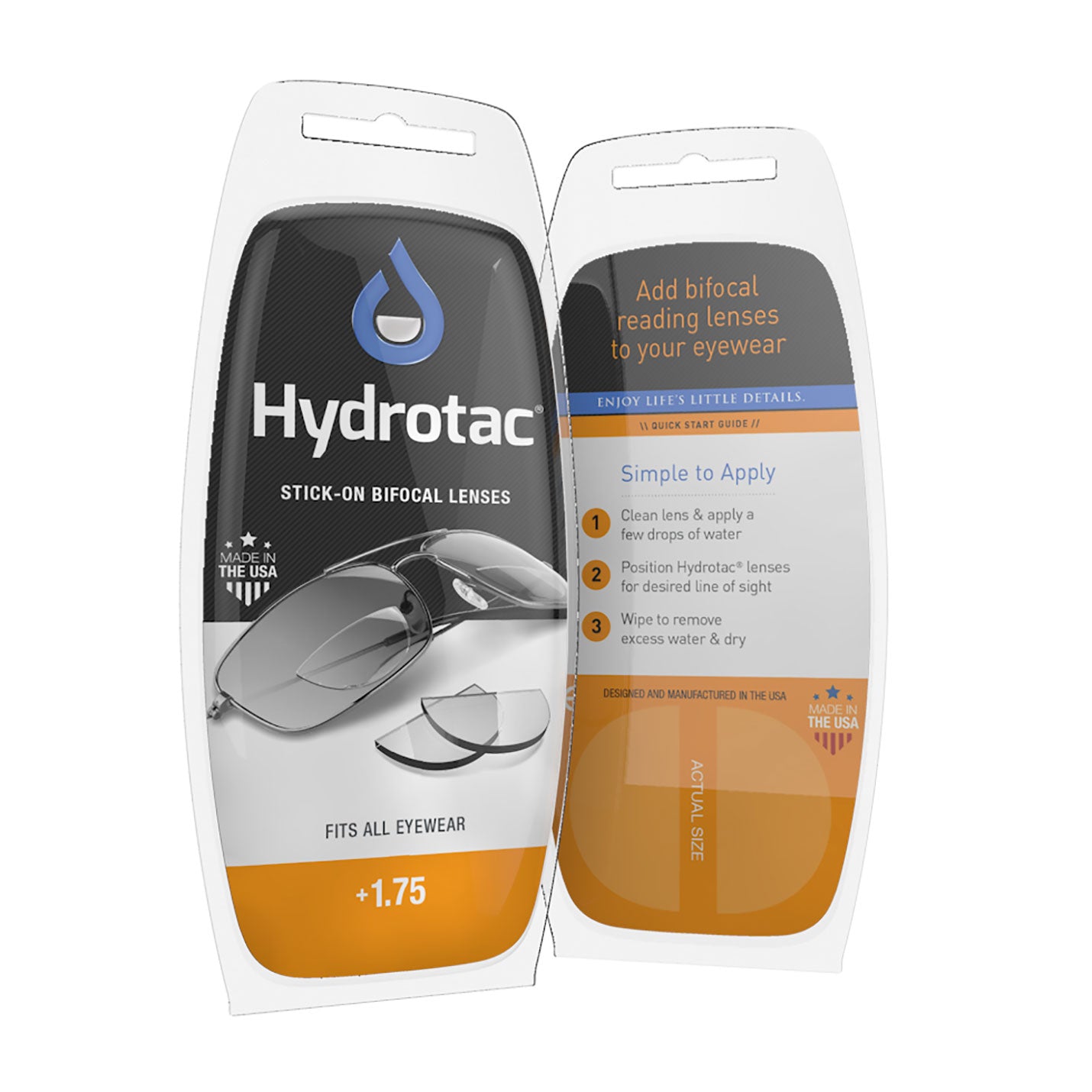 Hydrotac Stick-On Bifocal Lenses